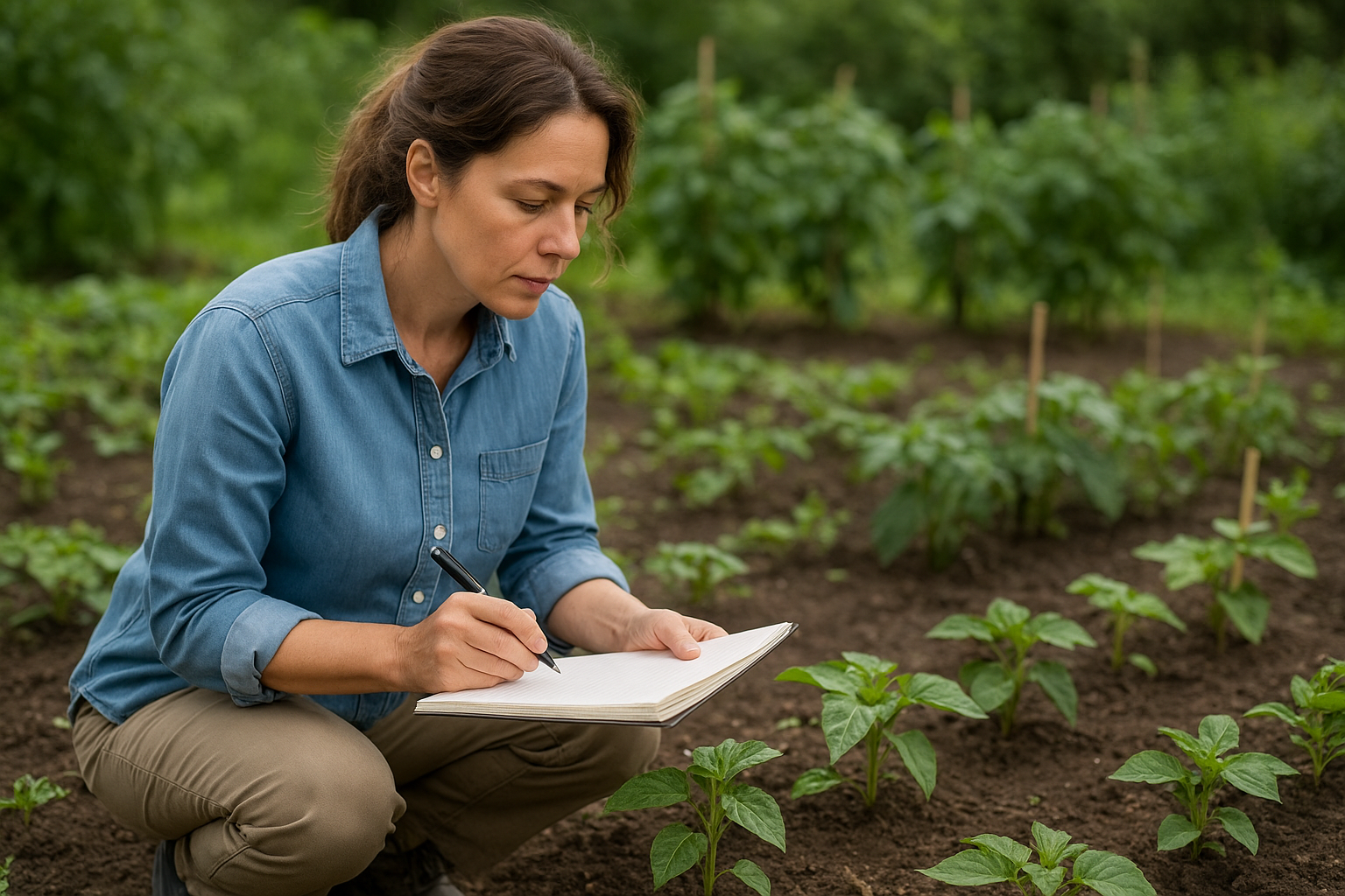 Prowadzenie dziennika obserwacji roślin doniczkowych przy jasnym oknie – ilustracja artykułu