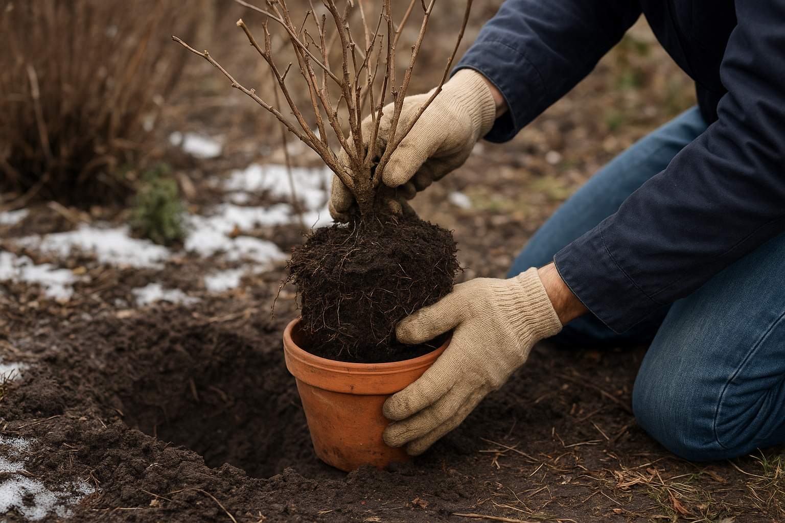 Przesadzanie rośliny doniczkowej zimą w domu przy oknie, świeże podłoże i zdrowe korzenie. – ilustracja artykułu