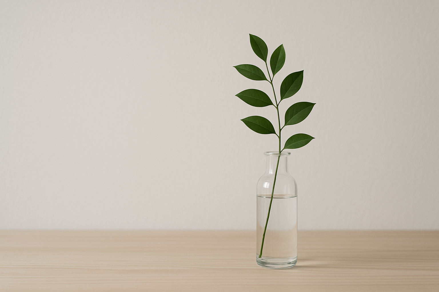 Minimalistyczna kompozycja roślinna z dużą monsterą w białej donicy w nowoczesnym wnętrzu – ilustracja artykułu