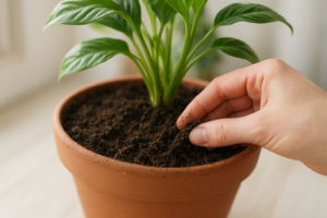 Usuwanie nieprzyjemnego zapachu z podłoża rośliny doniczkowej – czyszczenie ziemi w doniczce