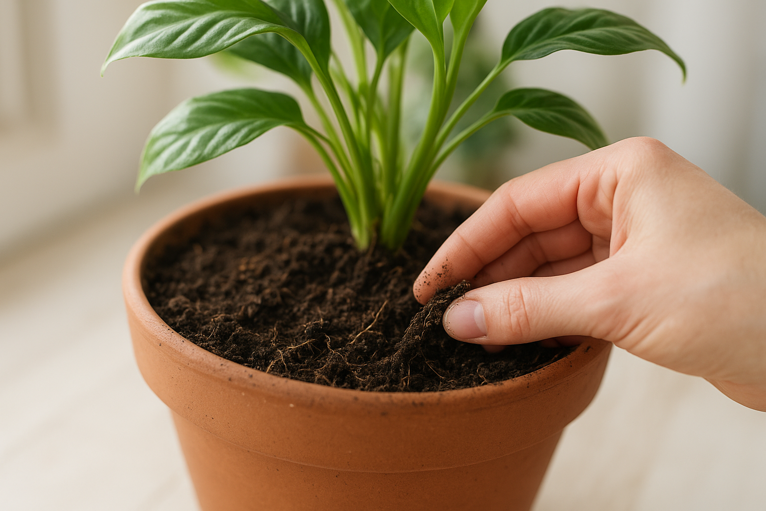 Usuwanie nieprzyjemnego zapachu z podłoża rośliny doniczkowej – czyszczenie ziemi w doniczce
