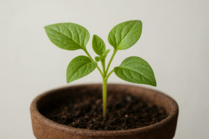 Roślina doniczkowa z bardzo małymi liśćmi – przykład problemu wzrostu