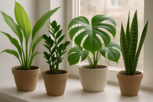 Aspidistra, zielistka, monstera i sansewieria – porównanie bezpiecznych i toksycznych roślin doniczkowych na parapecie